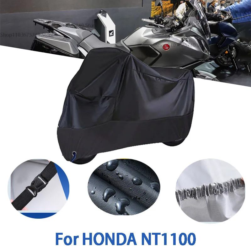 

Motorcycle Full Covers For HONDA NT1100 Car Outdoors Sun Protection Dust No Ear Thickened Oxford Clothcover Accessories
