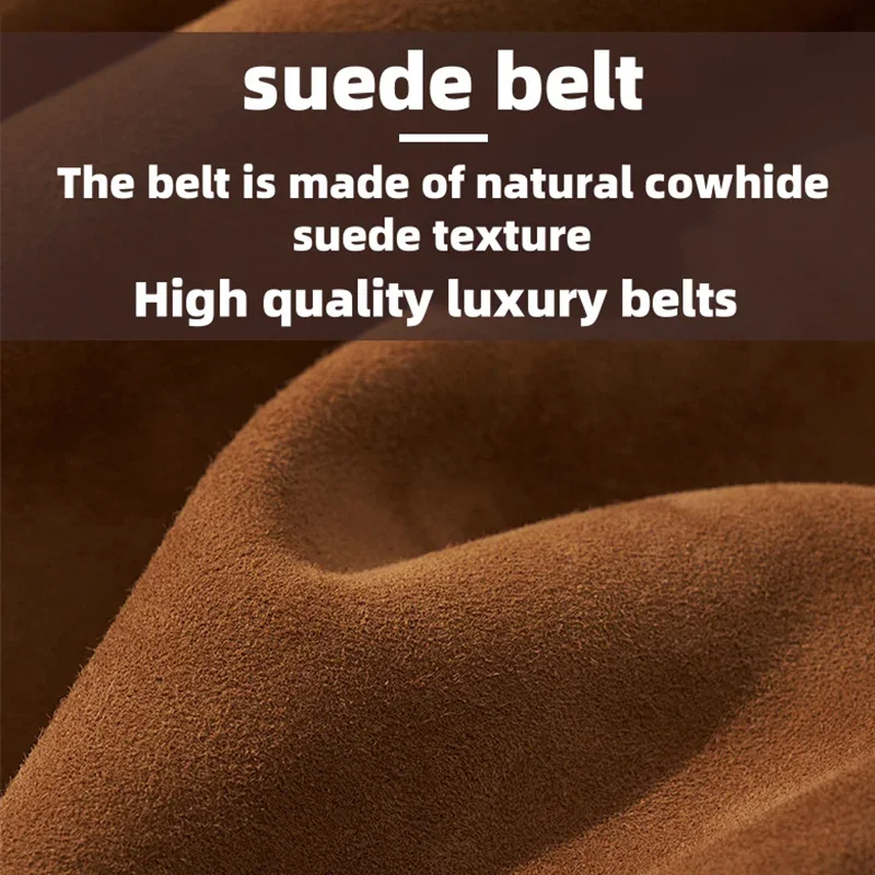 حزام من جلد الغزال الفاخر للنساء من الجلد الطبيعي بإبزيم ذهبي، حزام أنيق عالي الجودة، إكسسوارات ملابس رسمية أنيقة هدية