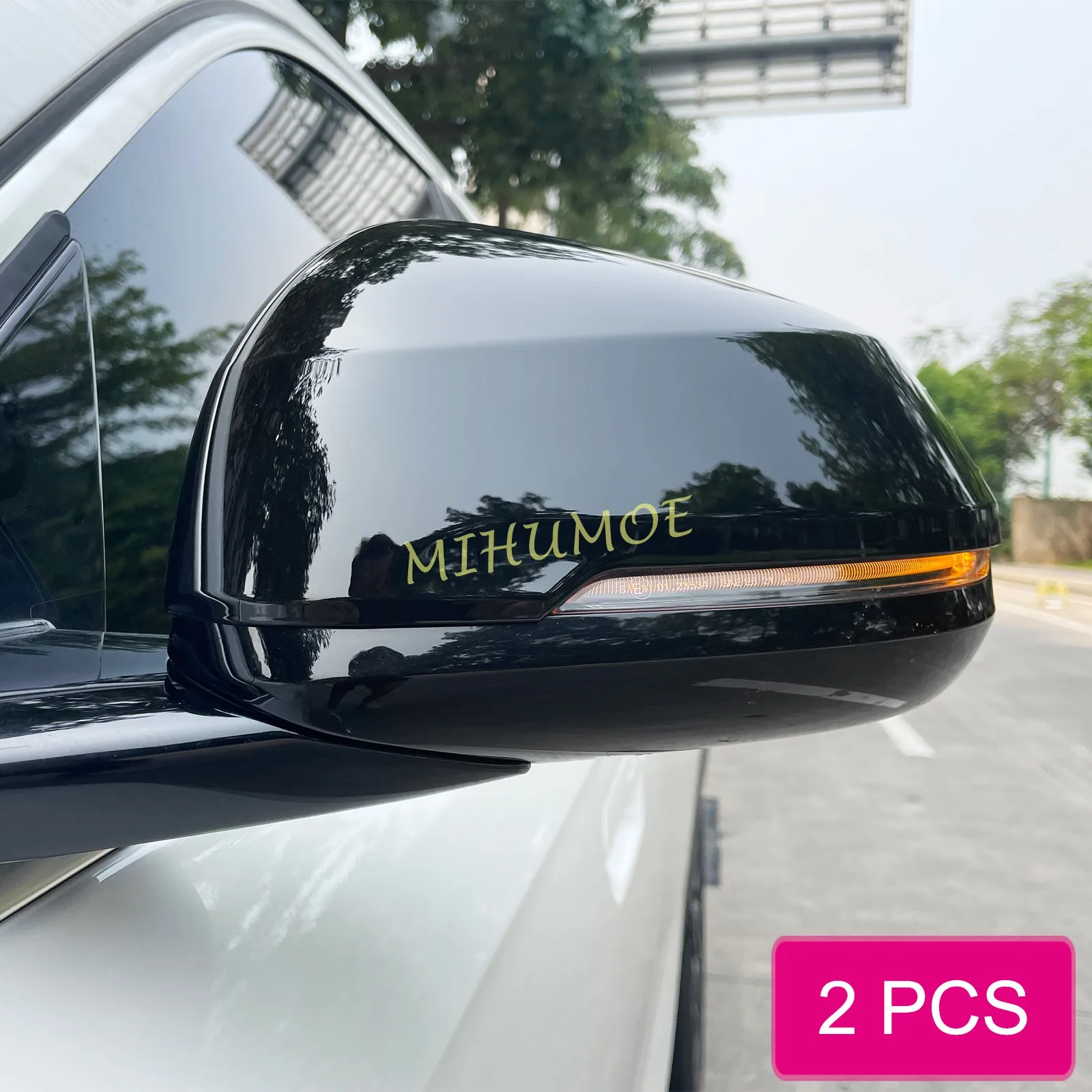 

Glossy Black Side Rearview Mirror Cover Cap Overlay For BMW X1 iX1 U11 2023 2024 2025 Car Exterior Accessories