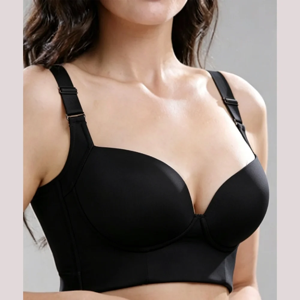 Post-Surgical Compression Bra Front Closure Shapewear High Support Breast Augmentation Recovery Top Fajas for Post-Op Liposuctio