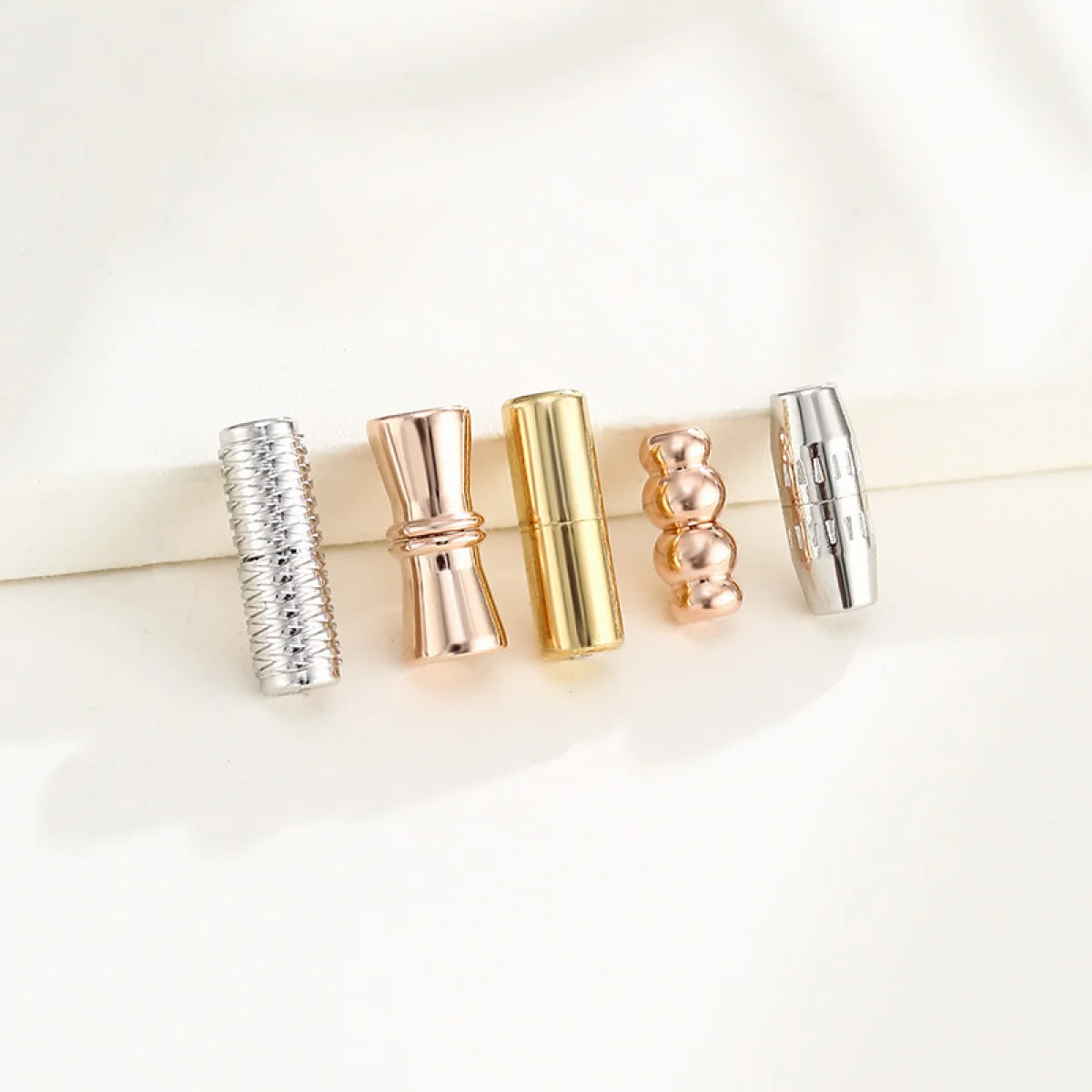 925 Sterling Silver Screw Thread Bracelet Necklace Clasp Connectors DIY Jewelry Making Supplies