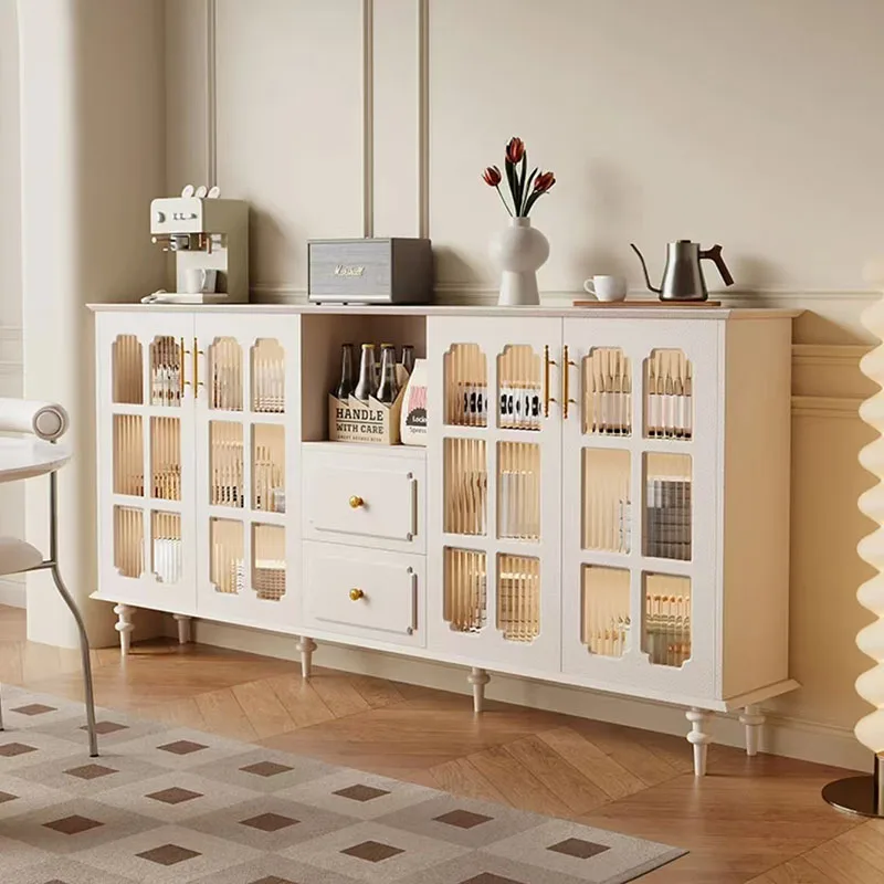 

White Glass Living Room Cabinets Decoration French Display Living Room Cabinets Storage Drawers Meuble Rangement Furniture Home