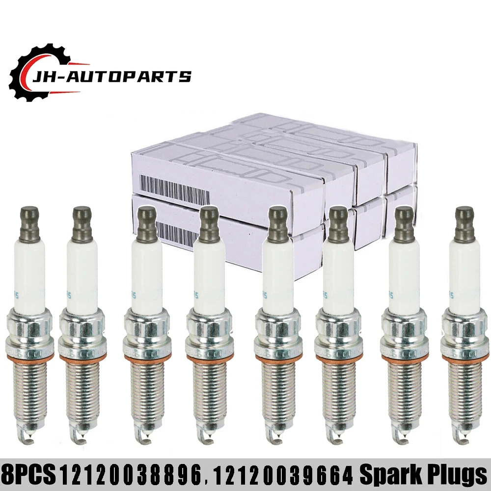 

For BMW 125i 220i 228i 320i 420i 528i 650i F10 F11 F13 F20 F21 F25 F36 E84 E89 xDrive 2011-2019 8PCS Spark Plugs 12120039664