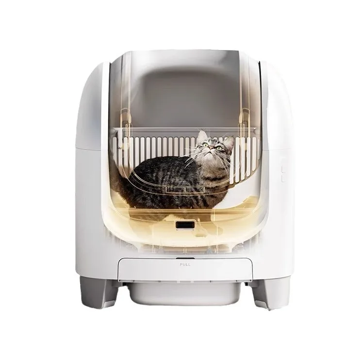 Birds and flowers C1 smart cat toilet new automatic cat  box oversized open electric cat  box