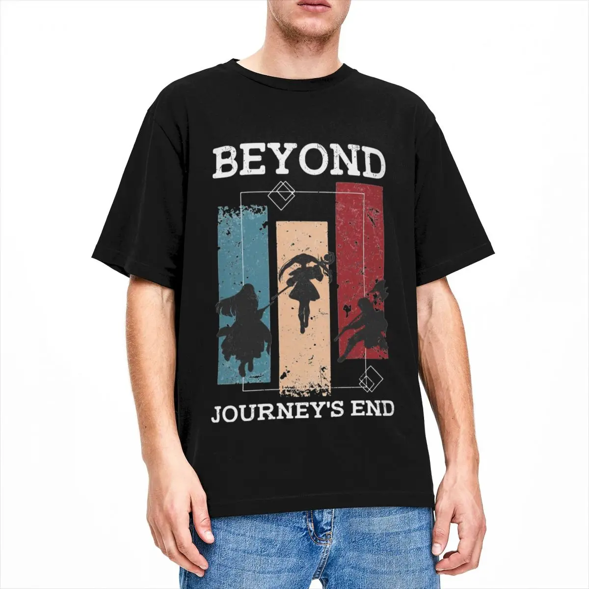 Frieren Beyond Journey's End Shirt for Men Women Sousou no Frieren Humorous Pure Cotton T Shirt Crewneck Short Sleeve Cloth