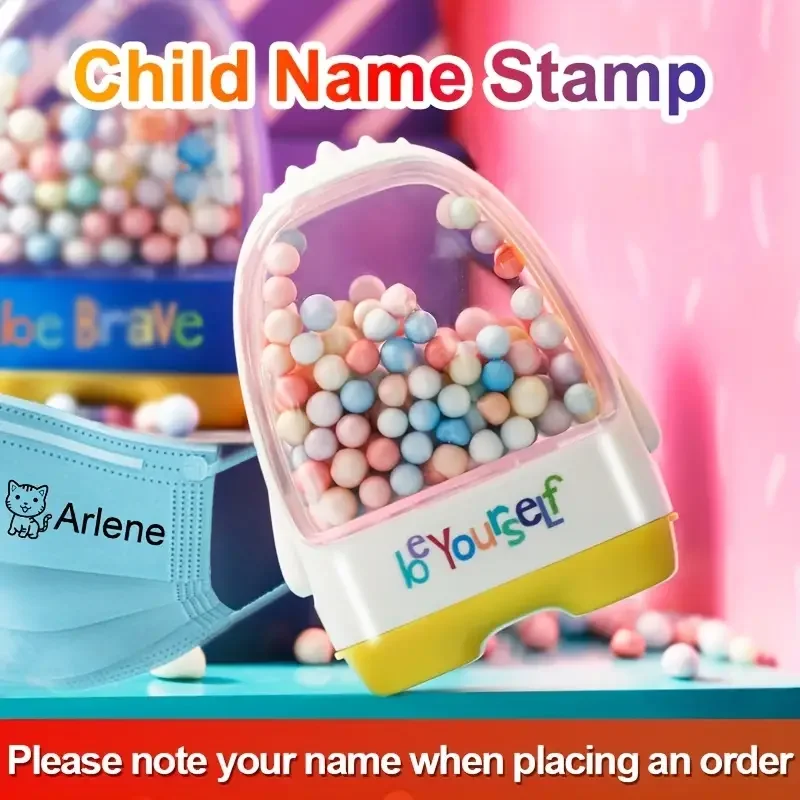 

Customized Name Stamp Paints Personal Student Child Baby Engraved Waterproof Non-fading Kindergarten Cartoon Clothing Name Seal