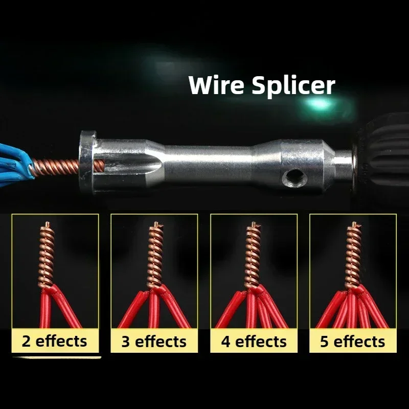 Automatic Wire Stripper Twisted Wire Tool Cable Peeling Splicer Twisting Electrician Artifact Connector Hand Tools Chain Pliers