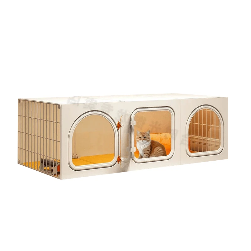 

Hot Sale Cute Cat House Cat Cage With Box Indoor DIY Cat Playpen For Pet