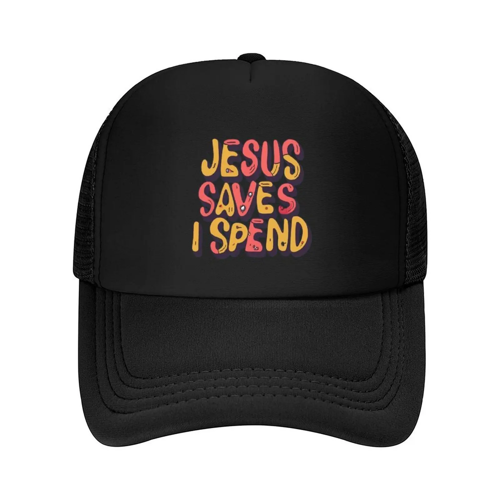 

Jesus Saves, I Spend: A Funny Faith Tale Baseball Cap sun hat Dropshipping Snapback Cap Male hat For Women 2025 Men's