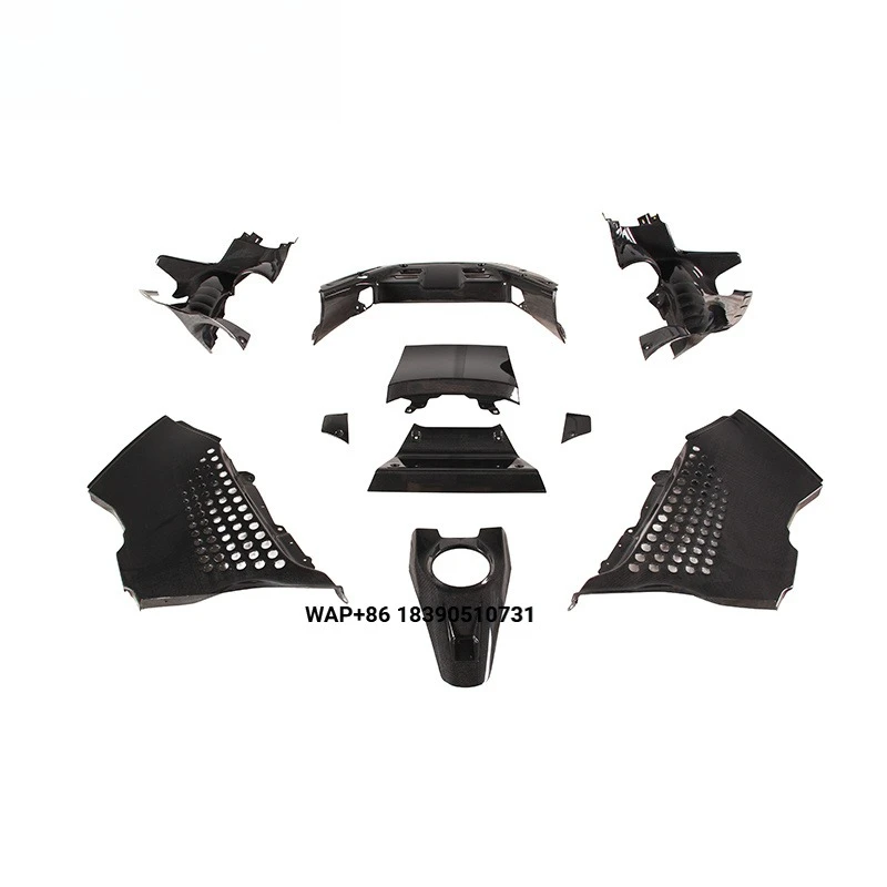 OEM Style Pre-preg Carbon Fiber Body Kit Engine Compartment Covers for SF90 Stradale Accessories