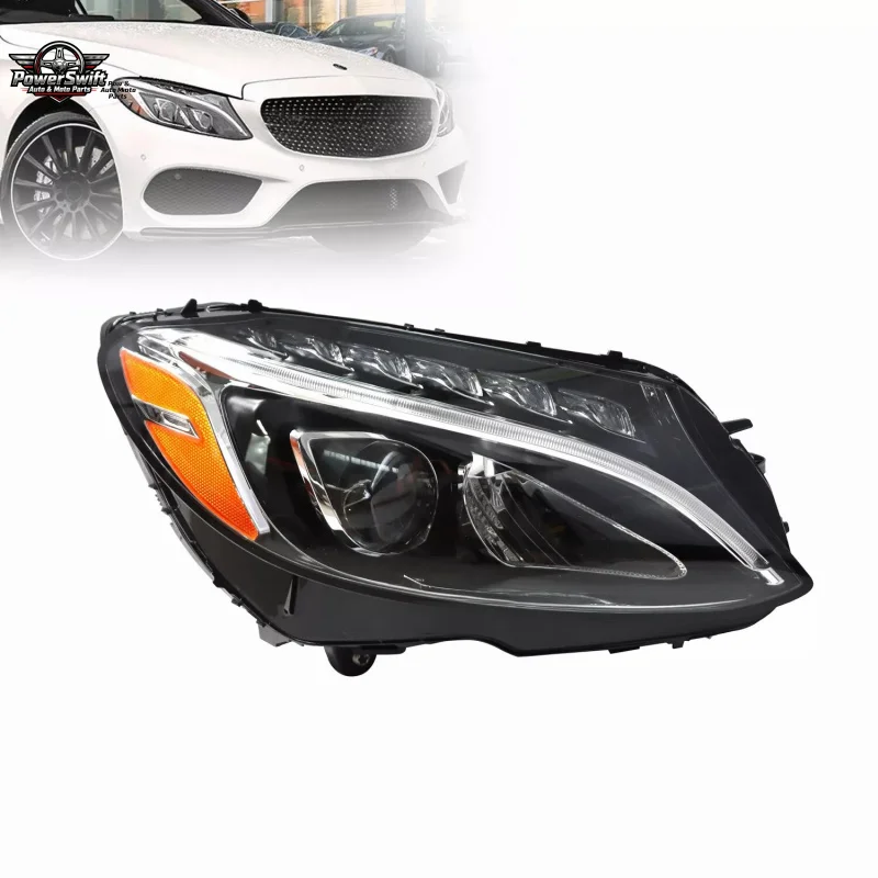 

Suitable for Mercedes-Benz 2015-2018 C300 W205 AMG Low-Configuration Headlight Half Assembly