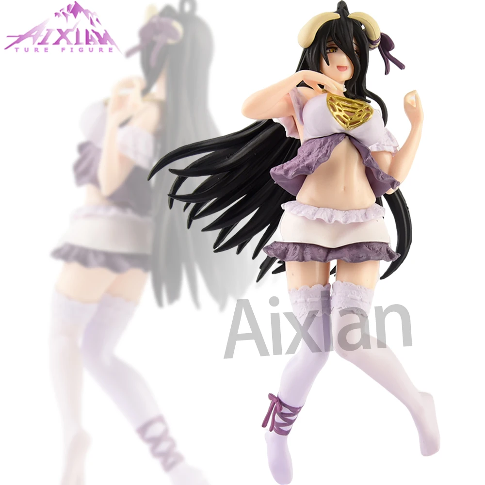 Aixlan 19cm Overlord Anime Figure Albedo PVC Action Figure Sexy Girl Ainz Ooal Gown Figurine Collectible Model Toys Kid Gift