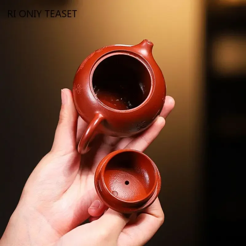 130ml Chinese Yixing Purple Clay Teapots Famous Handmade Tea Pot Raw Ore Dahongpao Mud Kettle Authentic Zisha Tea Set Teaware