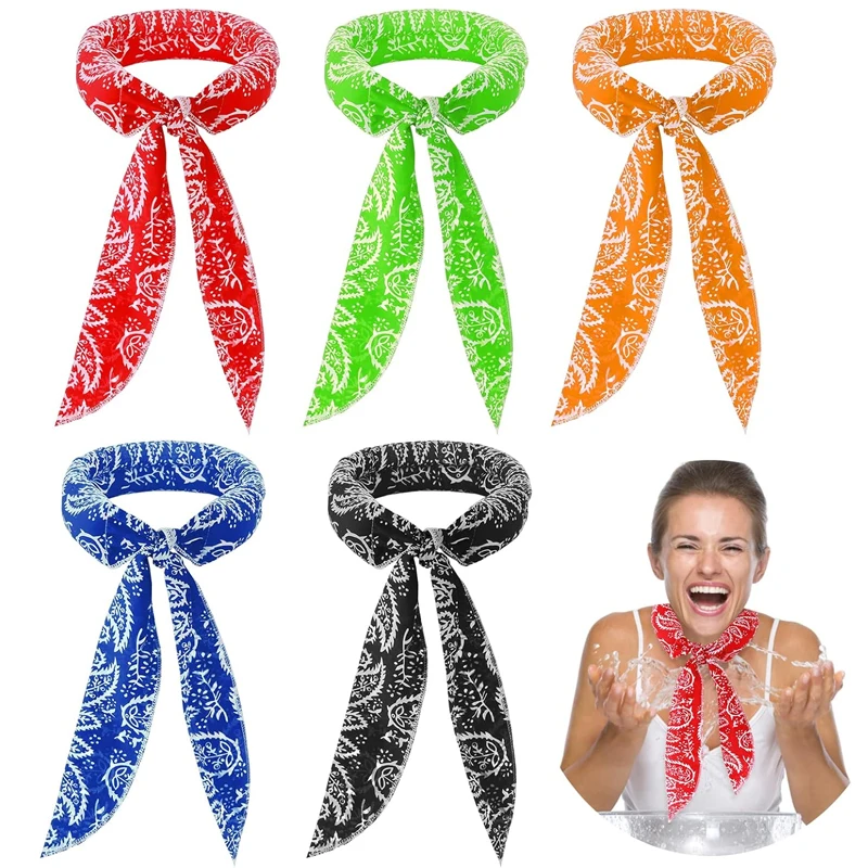 

Ледяная охлаждающая бандана, спортивный шарф для тела на открытом воздухе, крутая повязка на голову, охладитель для шеи, спортивные новые летние волосы, охлаждение льда для рук