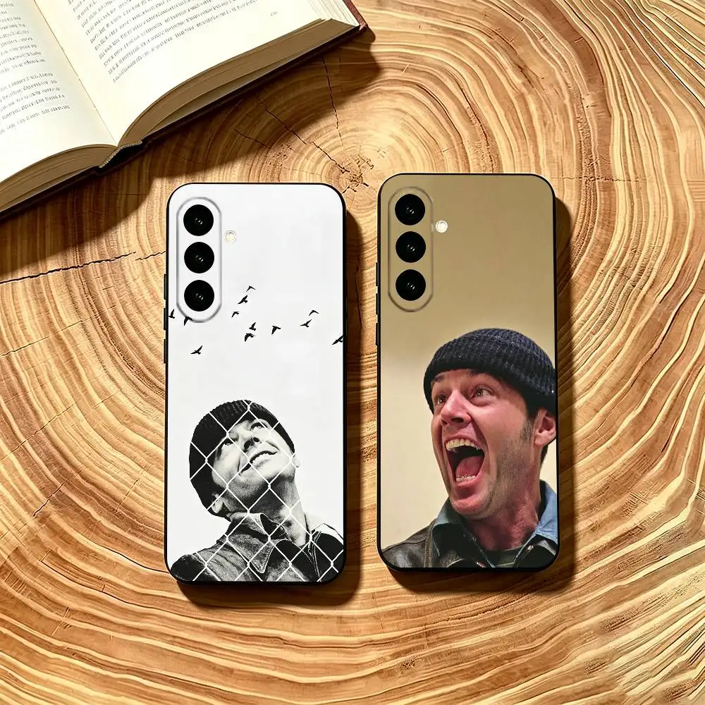 Funda de teléfono Movie One Flew Over the Cuckoo Nest para Samsung Galaxy A73,A72,A71,A70,A53,A52,A51, funda negra suave