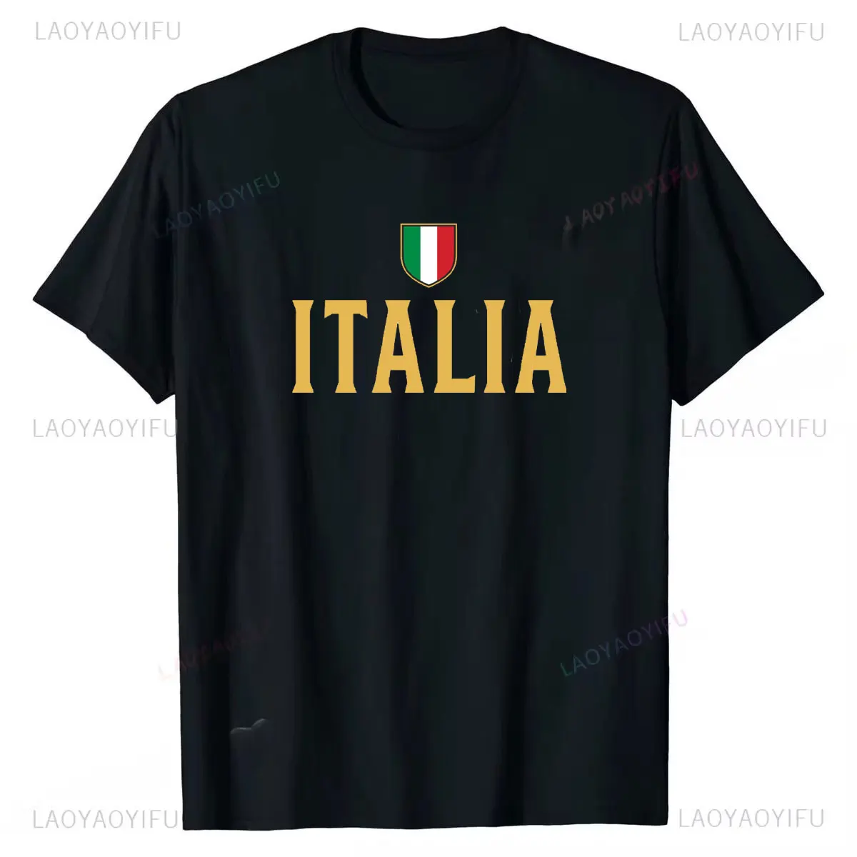 Italia Flag Italy Italian Italiano T-Shirt High Quality Cotton Tshirts Printed on Slim Fit Mens Tees Outdoors Breathable Tops