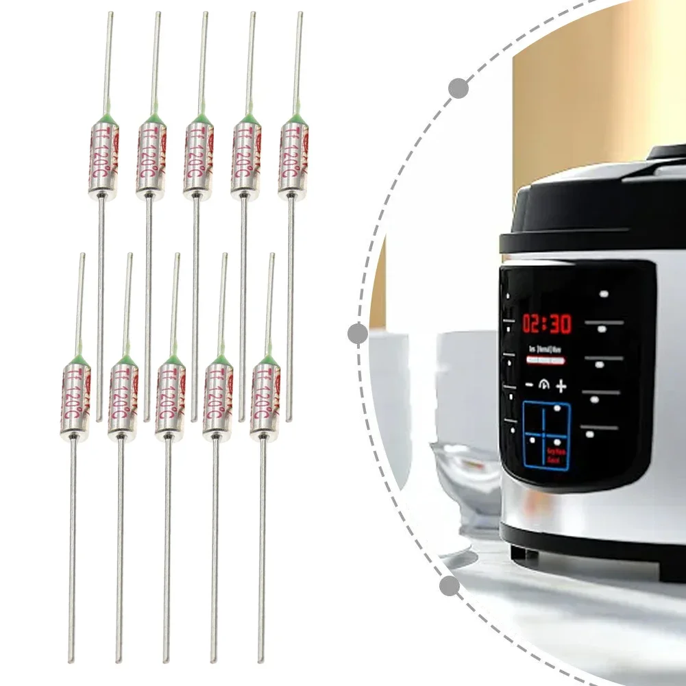 10pcs Thermal Fuse SF113E 113C 113 Celsius Degree TF Cutoff 10A 250V SF Temperature Axial Lead Links