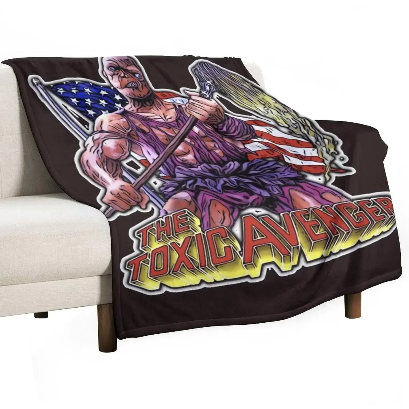 The Toxic Avenger Classic T-Shirt Throw Blanket Cute Personalized Gift Nap Stuffeds christmas gifts Quilt Blankets