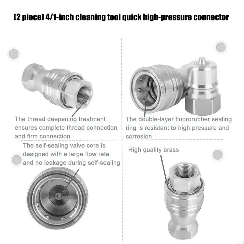 حزمة مكونة من 4 قارنات توصيل طويلة التنفيذ مقاومة للصدأ، موثوقية طويلة الأمد، M4YD