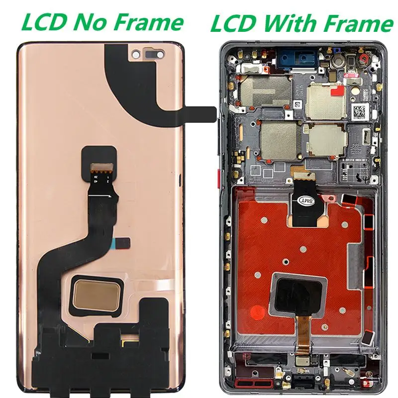 Original 6.76'' AMOLED For Huawei Mate 40 Pro NOH-NX9 AN00 LCD Display With Frame Touch Screen Digitizer Assembly Replacement