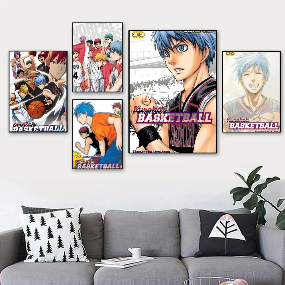 أنيمي K-Kurakos كرة السلة اللوحة الخط HD طباعة تجعد الحرة جدارية الفن صور لغرفة المعيشة ديكور جدران المنزل قماش #3
