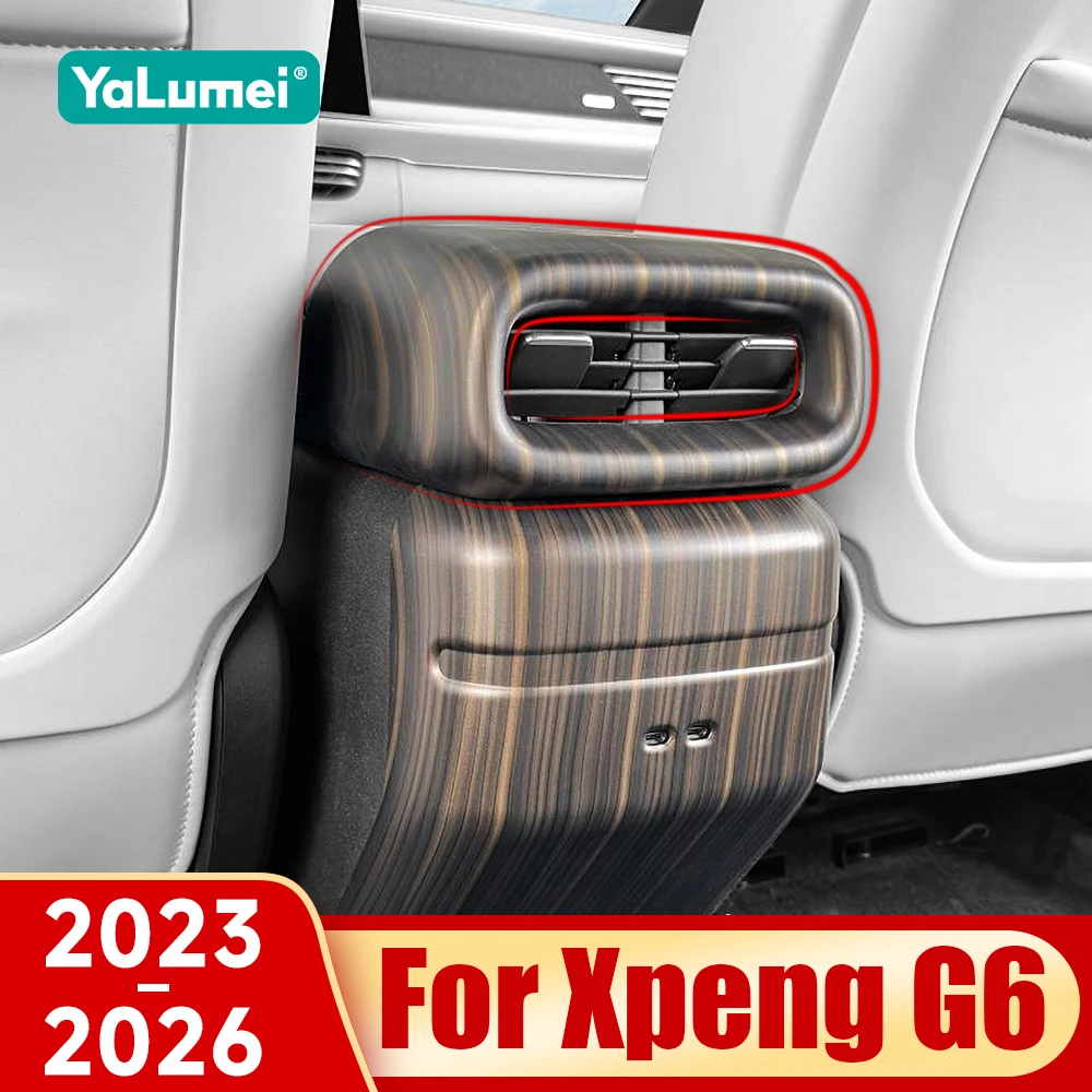 For Xpeng G6 2023 2024 2025 2026 Car Rear Air Conditioning Vent Outlet Trim Cover Accessories