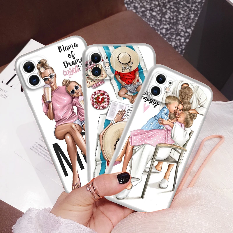 C217 Super Mom And Baby Girls Soft Case for LG G3 G8 K10 Pro K10A K11 Plus K22 K30 K40 K40S K41S K50 K50S K51 K51S K52 K62 K42