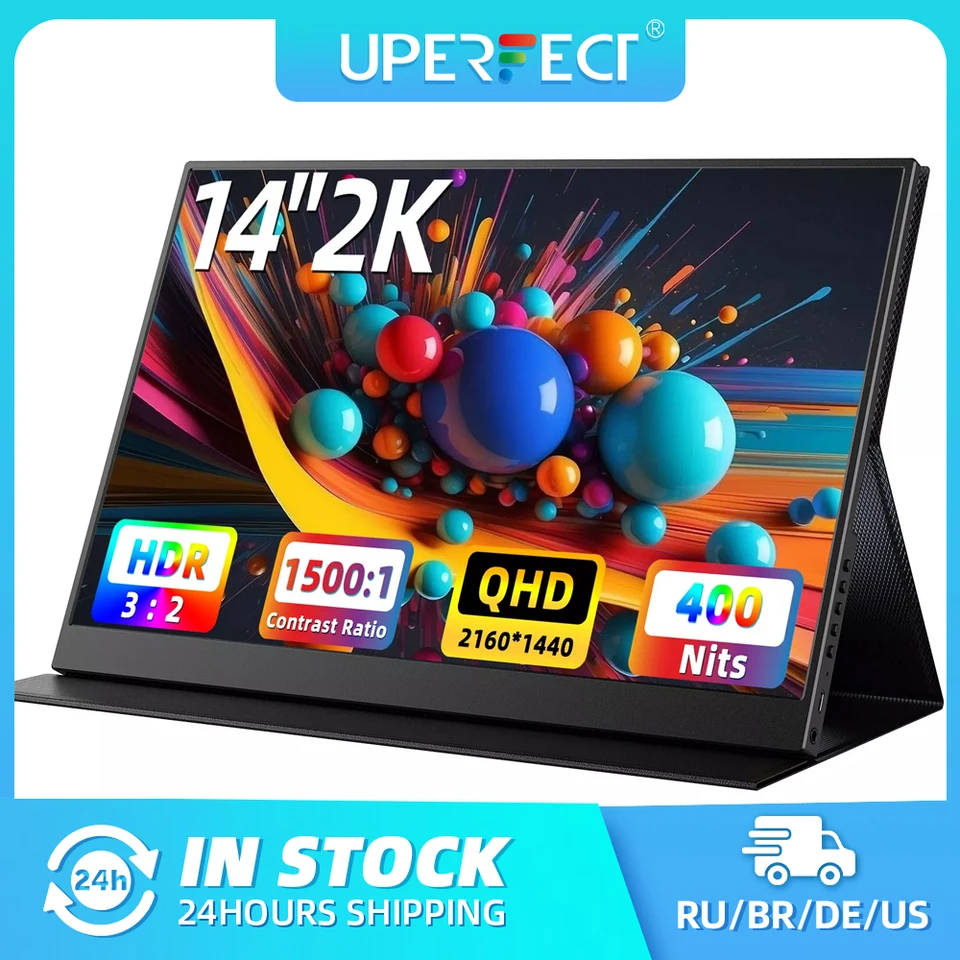 UPERFECT 14インチ 2K ポータブルモニター 2160 * 1440 QHD 外付け