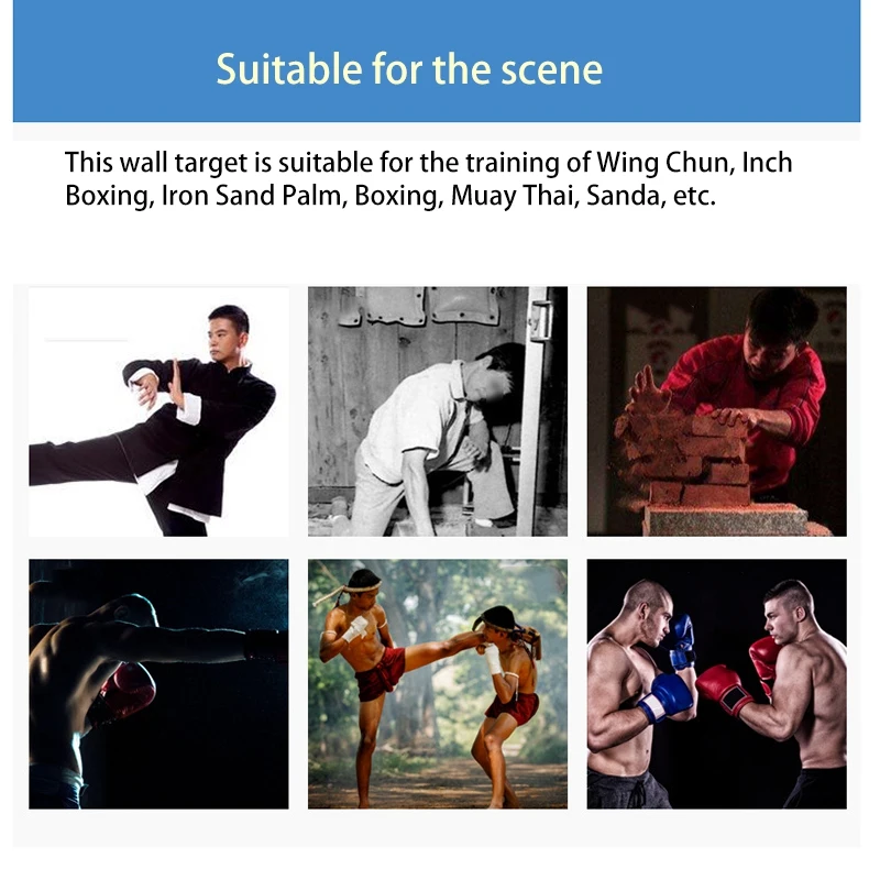 38 x 38cm Heavy Duty Wing Chun Punch Bag Empty Sand Bag Kung Fu Martial Arts Wall Bag Kick Boxing Punch Bag