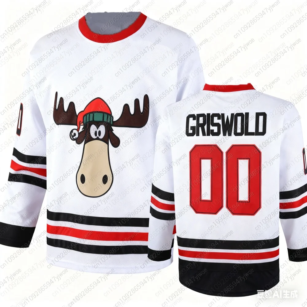 2025 عيد الميلاد نمط جريسوولد هوكي الجليد جيرسي الرجال الرياضة والترفيه التدريب الفانيلة خمر عطلة رجل عيد الميلاد تي شيرت