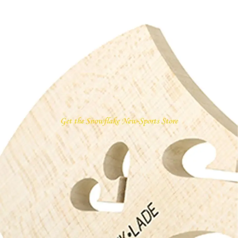 E56D Artisans Made Maple Bridge For Cello Enhancing Tone Clear And Quick Adjustable Mounting Professional Use