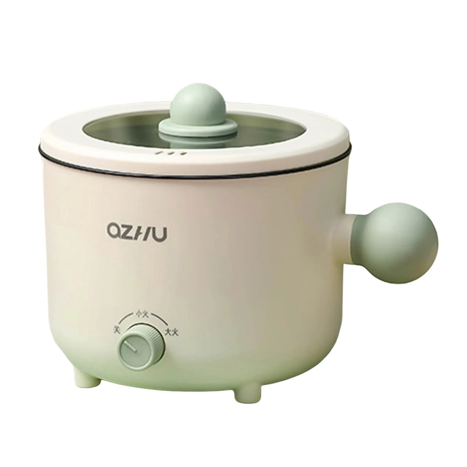 

Portable Electric Hot Pot Rapid Mini Cooker with Temperature Control for Stir Fry Steak Noodles Ramen Cooker