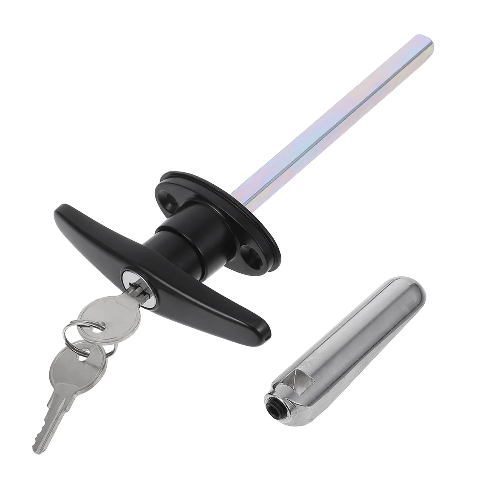 

Замок с Т-образной ручкой из цинкового сплава, прочный дверной замок с ключом для амбарных, гаражных, раздвижных дверей, деревянных ворот, ящиков для инструментов, автодомов