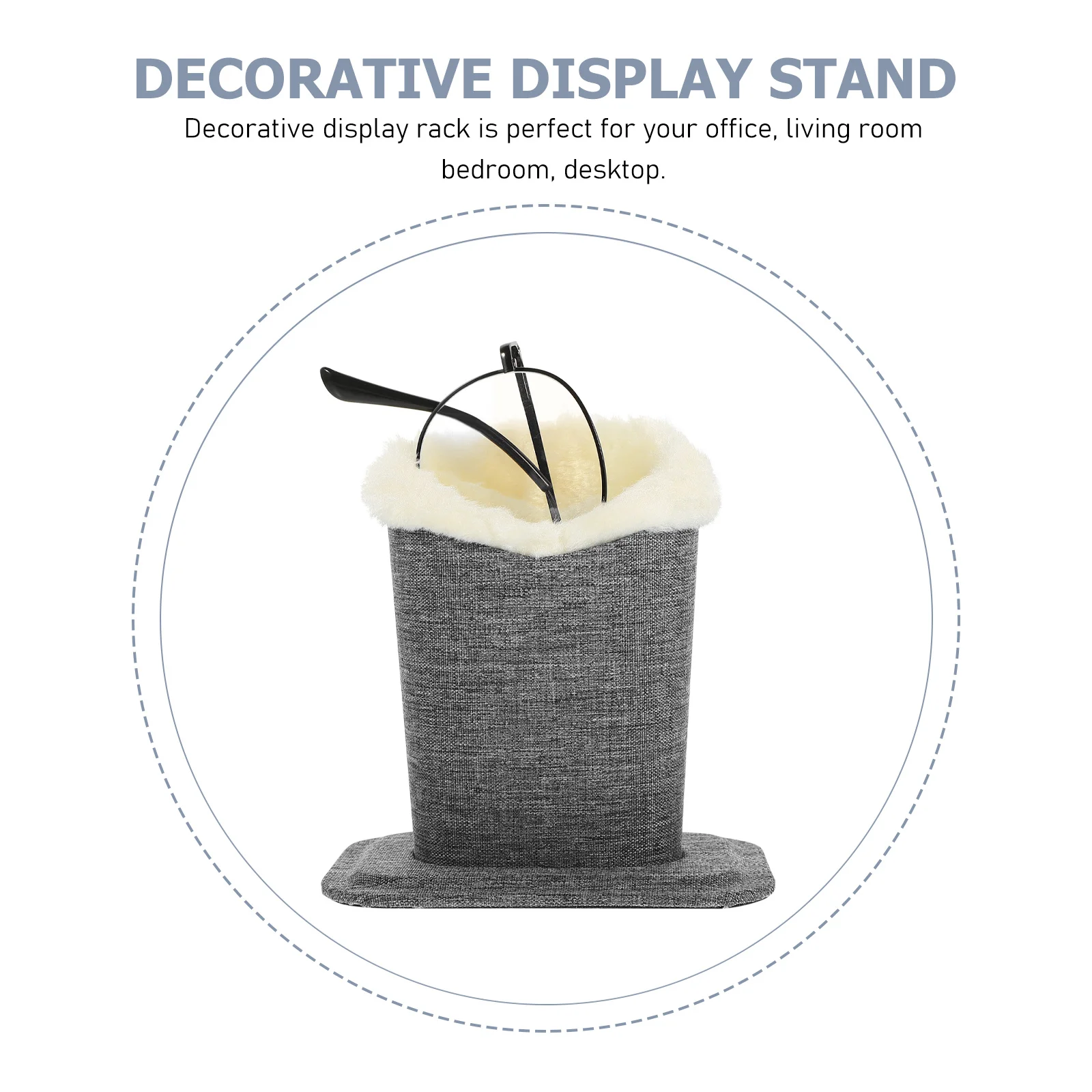 

Glasses Holder Eyeglasses Display Stand Soft Sunglasses Storage Base For Desktop Decor Modern Eye Glasses Container Case