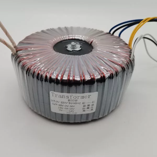 800W Ring Transformer 220V to Dual 36V Dual 15V Single 12V Amplifier Transformer