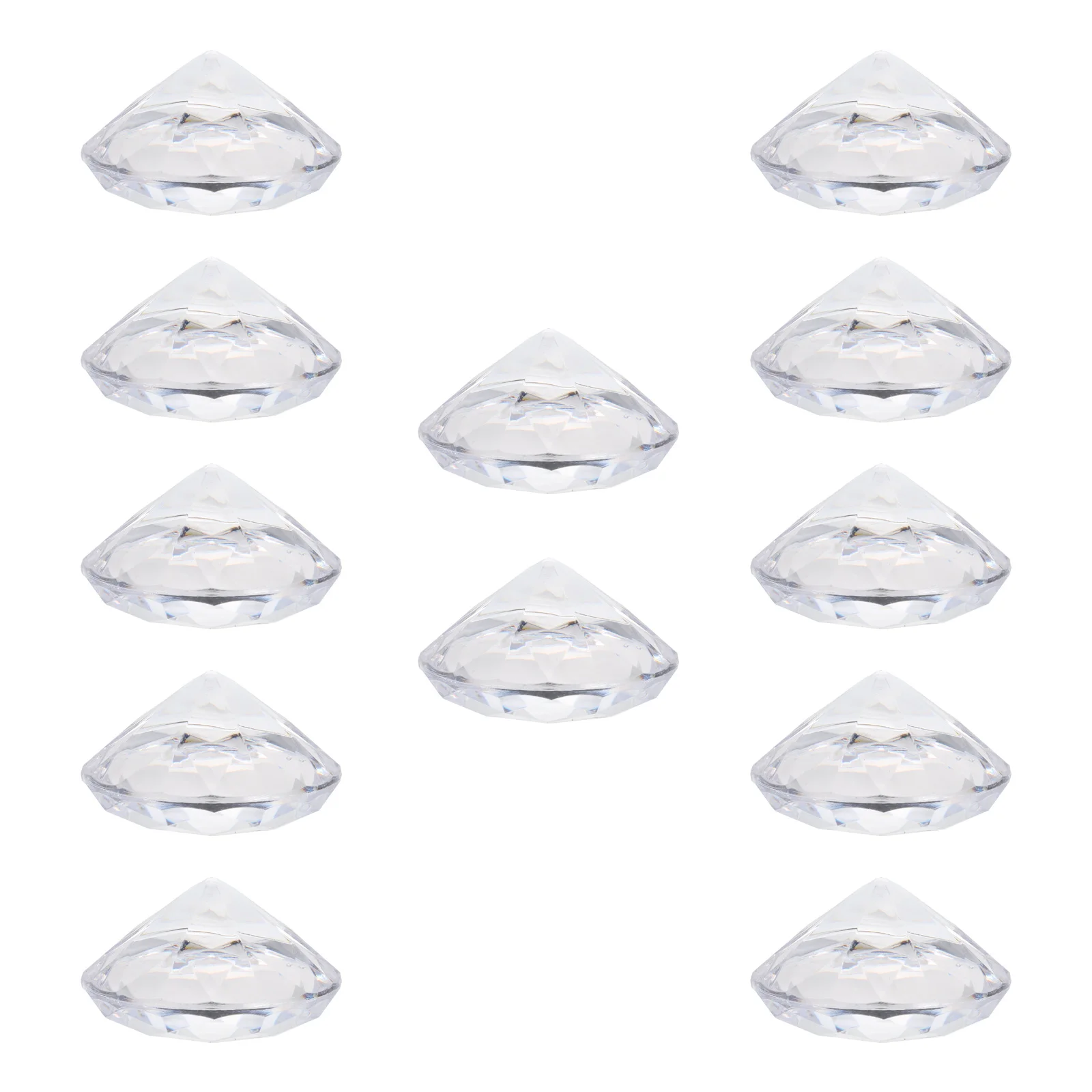 

12 Pcs Crystal Diamond Memo Holder Retro Office Accessories Photo Sign Card Business Cards Holder Stable Base