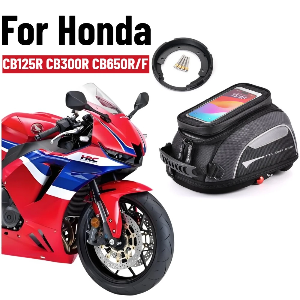 Tank Bag For Honda CB650F/R CBR 650F/R CB125R CB300R CB400 CB750 VFR800 Quick Locked Rotation Anti Theft Luggage Carrie Top Case