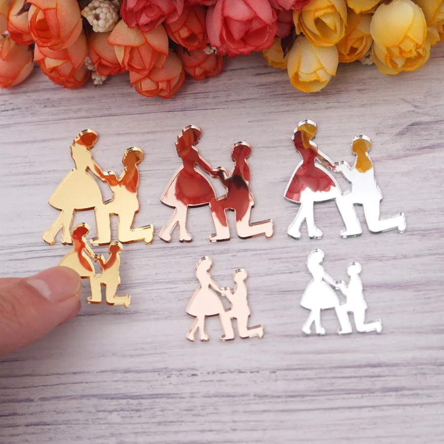 Einzigartige Spiegel-Hochzeitsschilder, Verlobungsfeier, Jungvermählten, Anhänger, Gästegeschenke, Festival-Accessoires, Hochzeitsdekoration, Partygeschenke – Detail 2