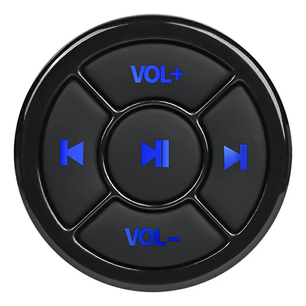 Wireless Media Bluetooth Button Remote Controller Car Motorcycle Bike Steering Wheel MP3 Music Play For IOS Android Phone Tablet