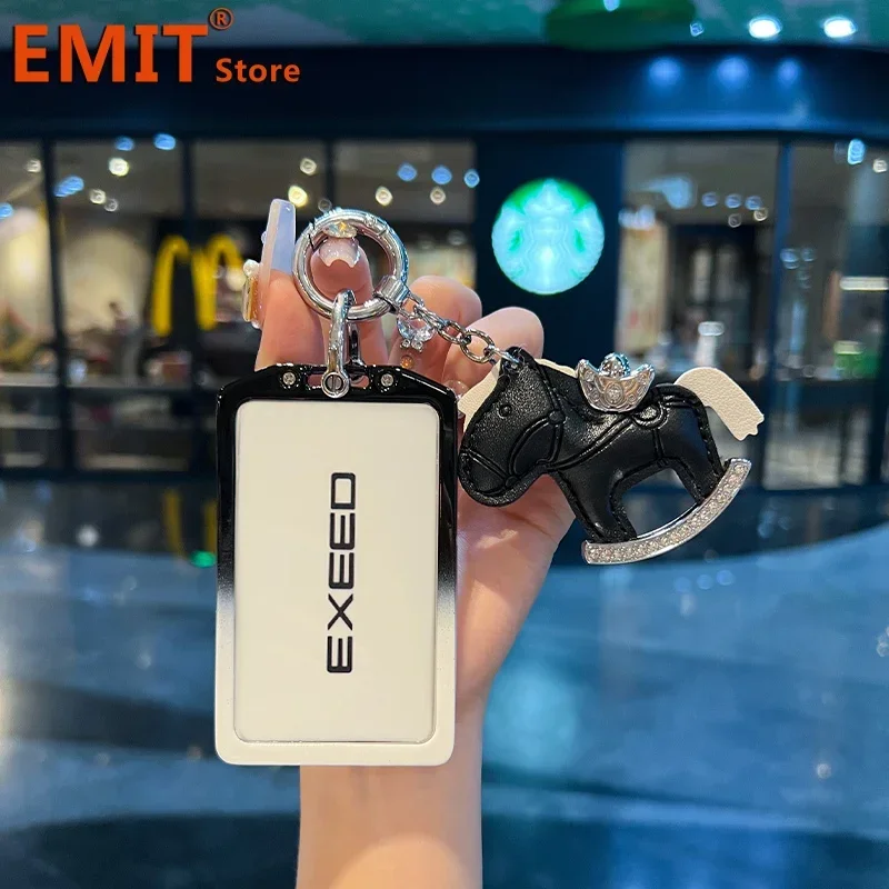 Zinc Alloy Car Key Case for Chery Exeed RX VX LX TXL FL NFC Card Remote Protection Guard Cover Shell Keychain Fob Accessories
