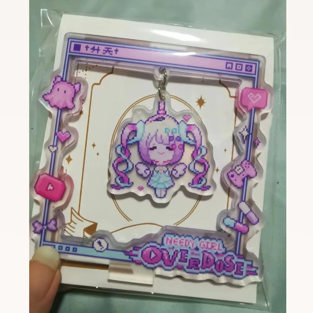 Swing Acrylic Stand Sign Needy Girl Overdose Cartoon Desktop Ornaments Decorate Student Anchor Model Toys Figure Birthday Gift