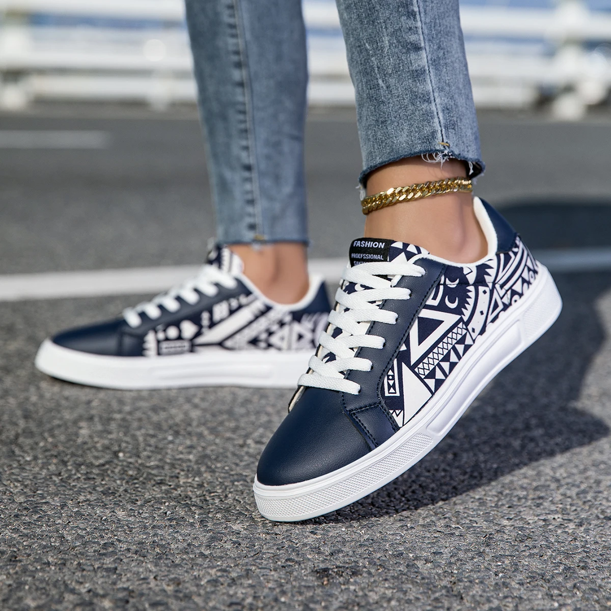 YRZL Lässige Damen-Sneaker, leichte Skateboard-Schuhe für Herren, weiche Sohle, bequeme Wanderschuhe, Unisex, modische Sneakers – Detail 13