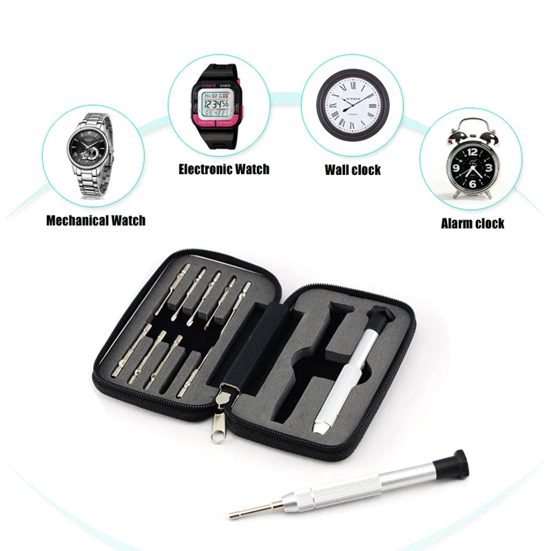 12 In 1 Screwdriver Set Multi Function Watch Eyeglass Repair Kit Portable Hand Tools Screwdrivers for Household DIY Tool