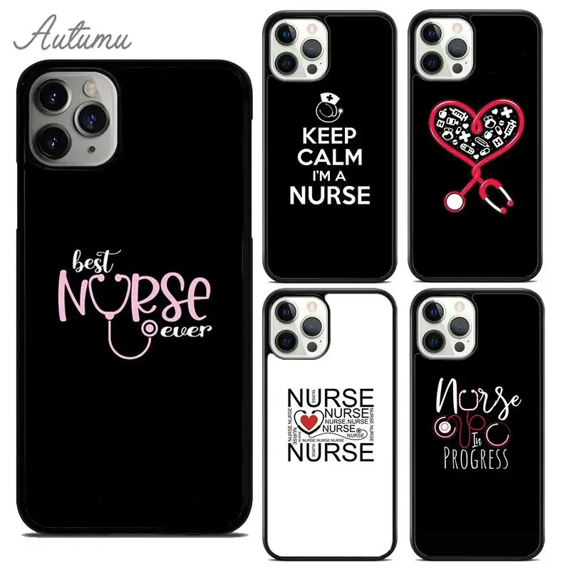 Чехол для телефона I Am A Nurse Stethoscope Heartbeat для iPhone 15, 16, 11, 12, 13, 14 Pro Max mini 7, 8 Plus, чехол Fundas