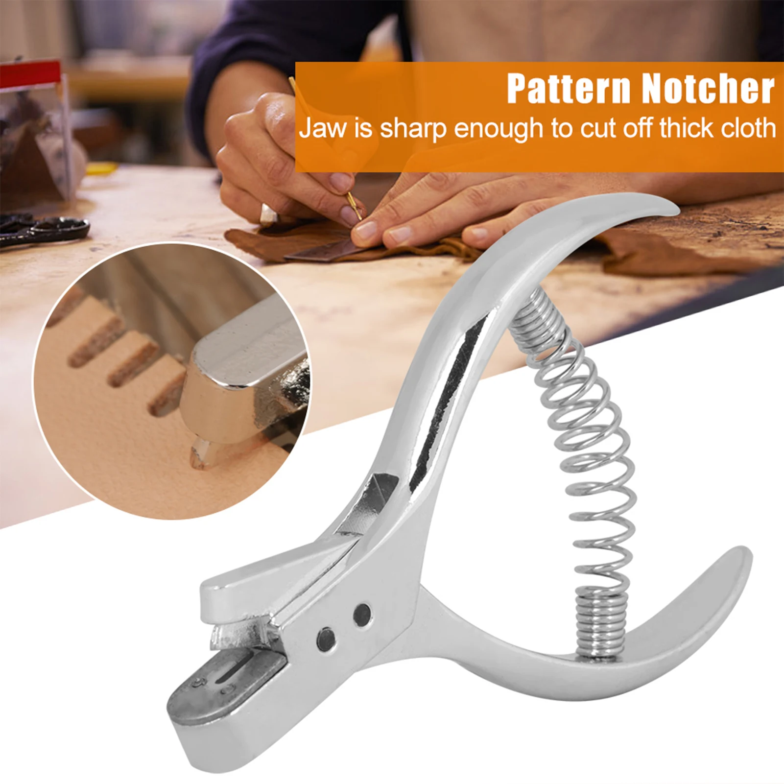 Stainless Steel Pattern Notcher Designer Tailor Sewing Pliers Pattern Marking Tool