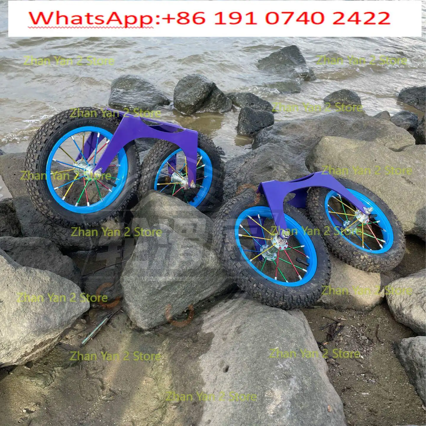 1PCS off-road bicycle roller skating shoes knife holder double large wheel single row skate holder inflatable wheel extreme