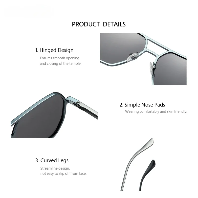 Aluminum Photochromic Sunglasses Men Women Polarized Sun Glasses Day Night Color Changing Mirror Anti-glare Driving Oculos