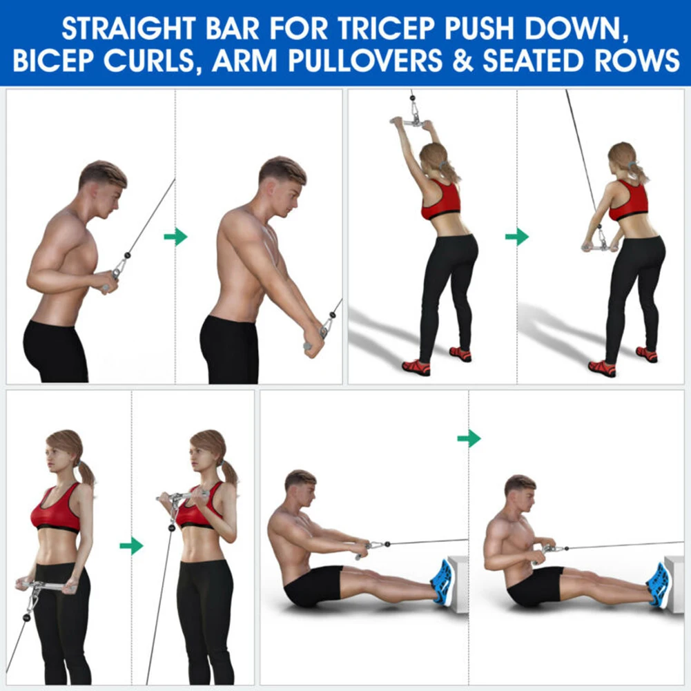 Fitness Pulling Bar Home Muscle Pull Down Shoulder Sport Strength Accessories Attachments Device Gym High Quality