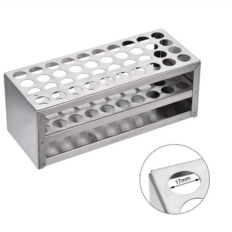 14Mm 40 Hole Aluminum Test Tube Rack Multifunctional Laboratory Test Tube Holder Laboratory Equipment