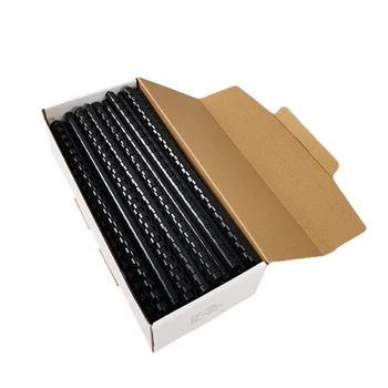 50/100pcs/box ReadStar PVC black binding aprons 21 loops 6-51mm A4 binding aprons comb binding rings plastic binding combs